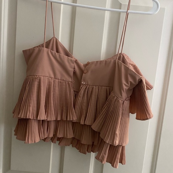 Zara Pink Ruffle Tank Top - Picture 7 of 8